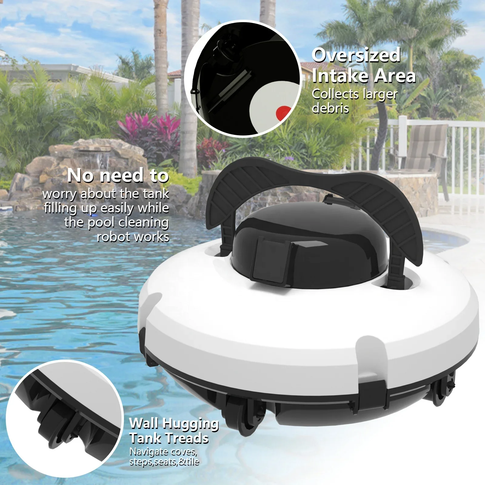 china swimming pool wireless cleaning robot Small pool cleaning vacuum cleaner equipment