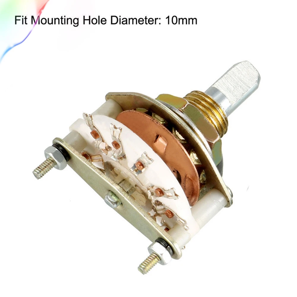 1P10T 1 Pole 10 Position Selectable 1Deck Band Channel Rotary Switch Selector