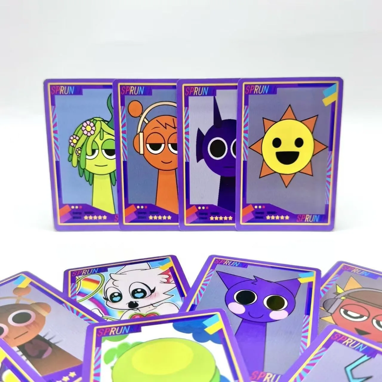 54pcs Incredibox Sprunki Double Sided Printing Card Cartoon Lomo Cards HD Photocard Kids Gift Collection Cards
