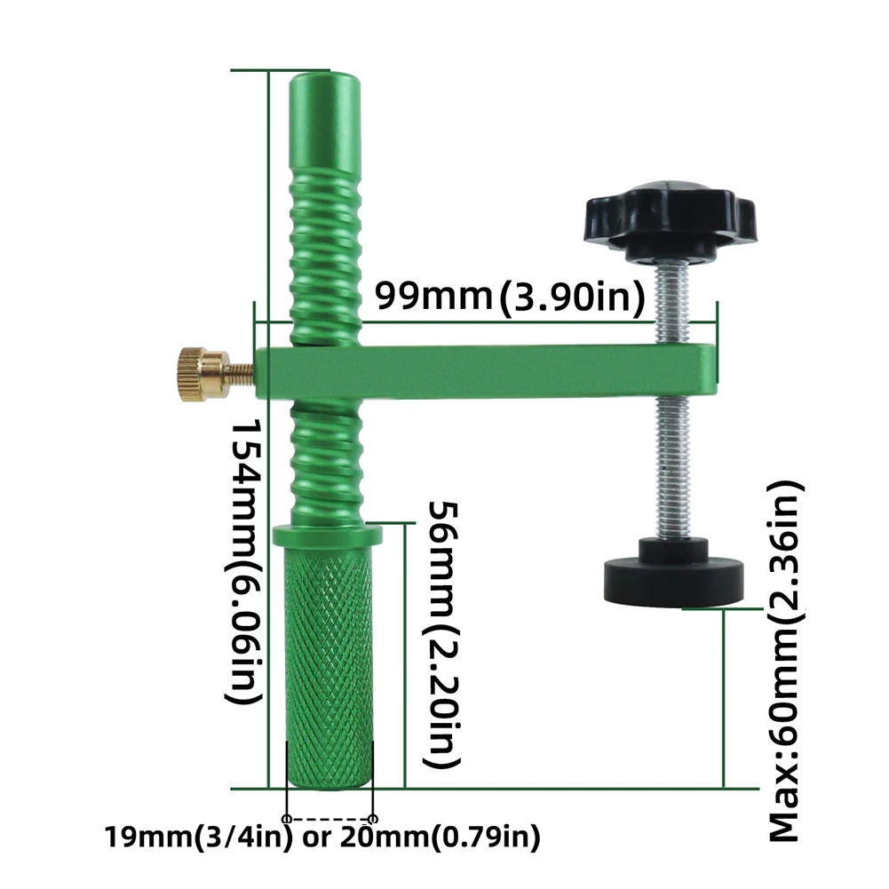 

Carpentry Tasks Aluminum Bench Stop Benchtop Clamping Tool Adjustable Height Essential Woodworking Tool High-quality Aluminum
