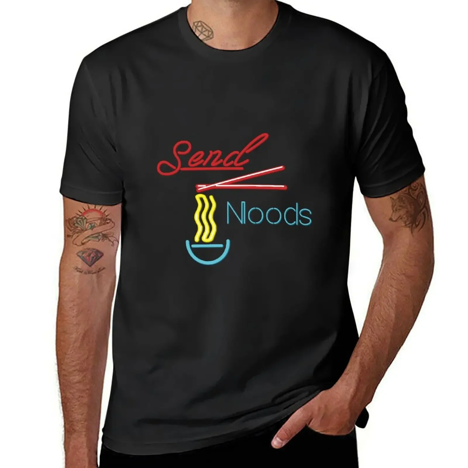 Send Noods T-Shirt sweat oversized graphic tee heavy weight t shirts for men