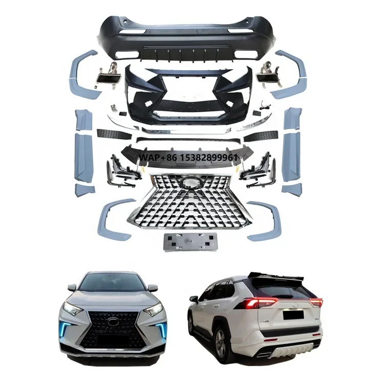 

High Quality Wolong Screw-On Car Body Kit for 2020-2023 Upgrade Rx Style Front/Rear Bumper Assembly Grille