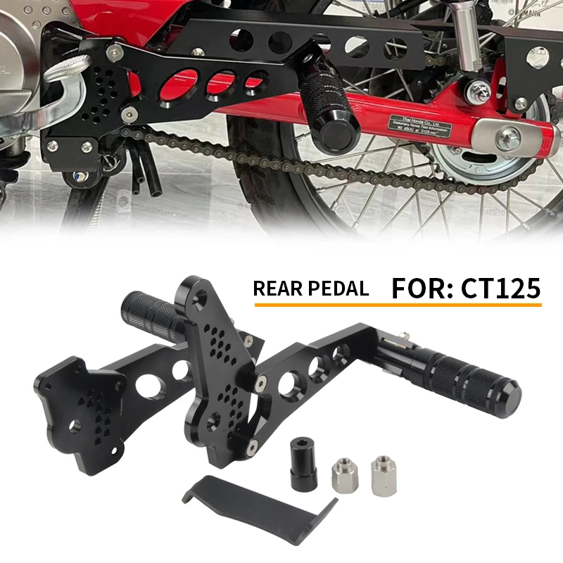 For Honda CT 125 CT125 Trail 125 Hunter Cub 2021-2024 Motorcycle CNC Aluminum Accessories Foot Pedal Passenger Rearsets Peg