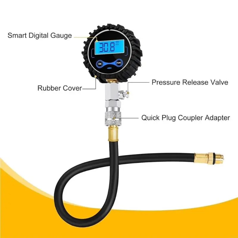 

Professional Engine Cylinder Pressure Gauge With 4 Unit Mode And Digital Display R6FB