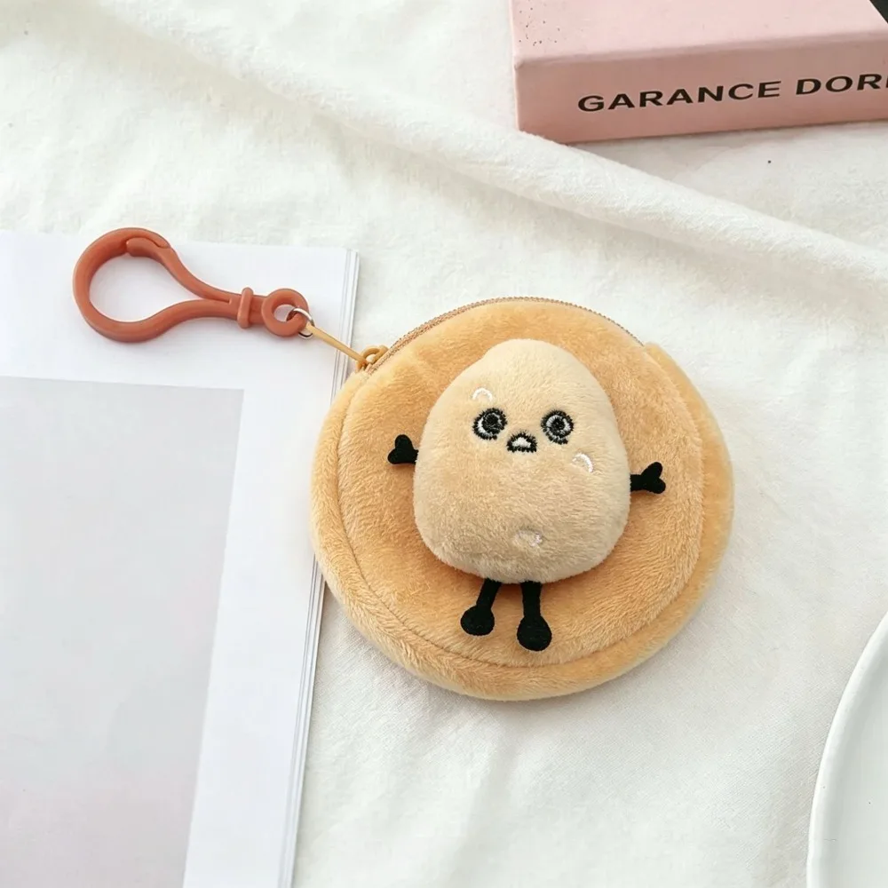 Creative Cartoon Potato Coin Purse Mini Small Wallet Portable Round Earphone Cable Storage Bag