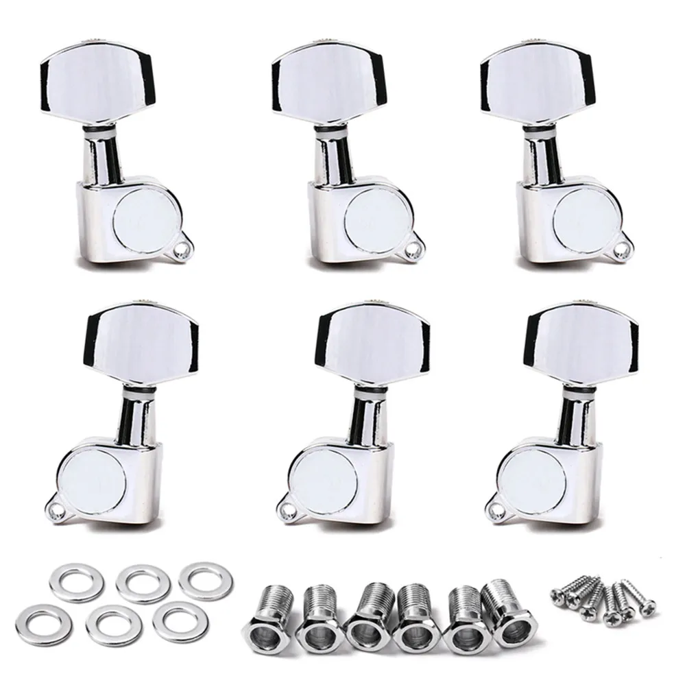 Gold Banjo Tuner Pegs Machine Heads for Electric Acoustic Guitar Steel Strings 3l3r Guitar Tuners Locking Post Stable