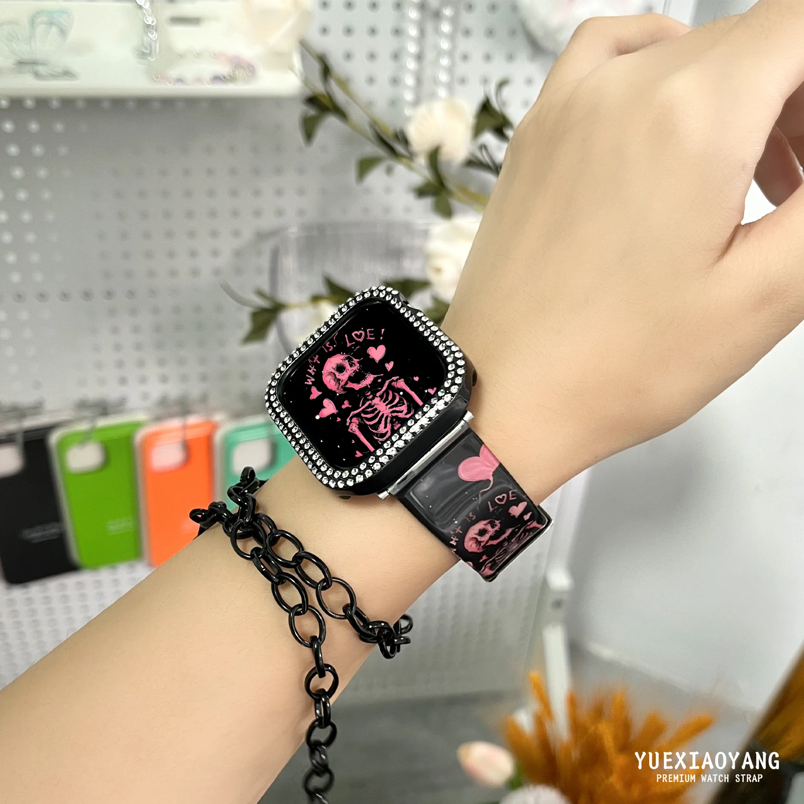 جديد شفاف نمط طباعة حزام ساعة اليد لساعة أبل 11 10 9 8 7 الفرقة استبدال سوار ل iWatch 42 مللي متر 41 مللي متر 40 مللي متر 38 مللي متر