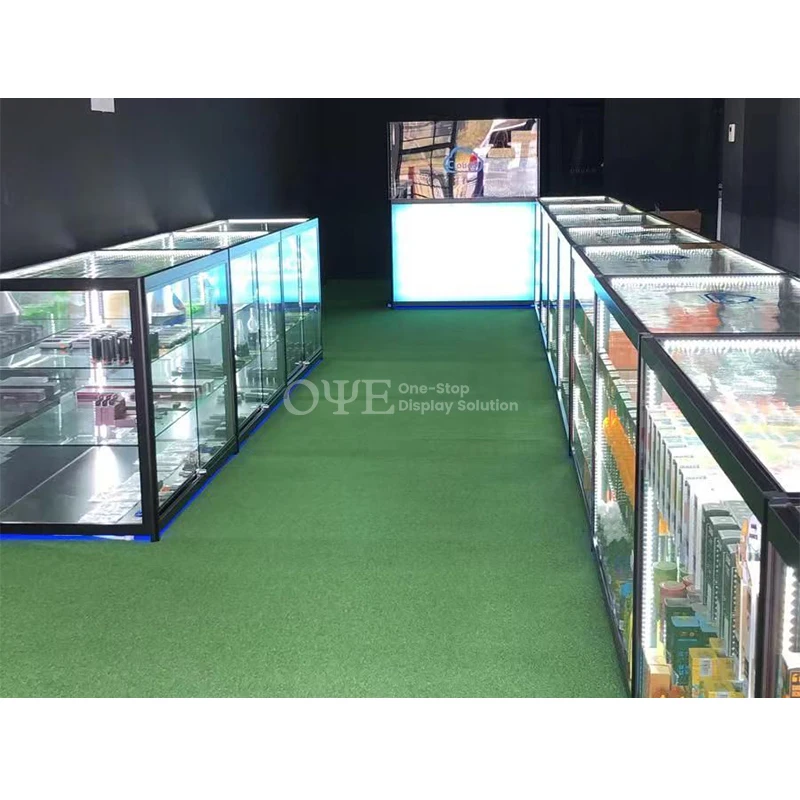 custom.Smoke Shop Design Counters Showcases Hookah  Shop Display Furniture Showcase