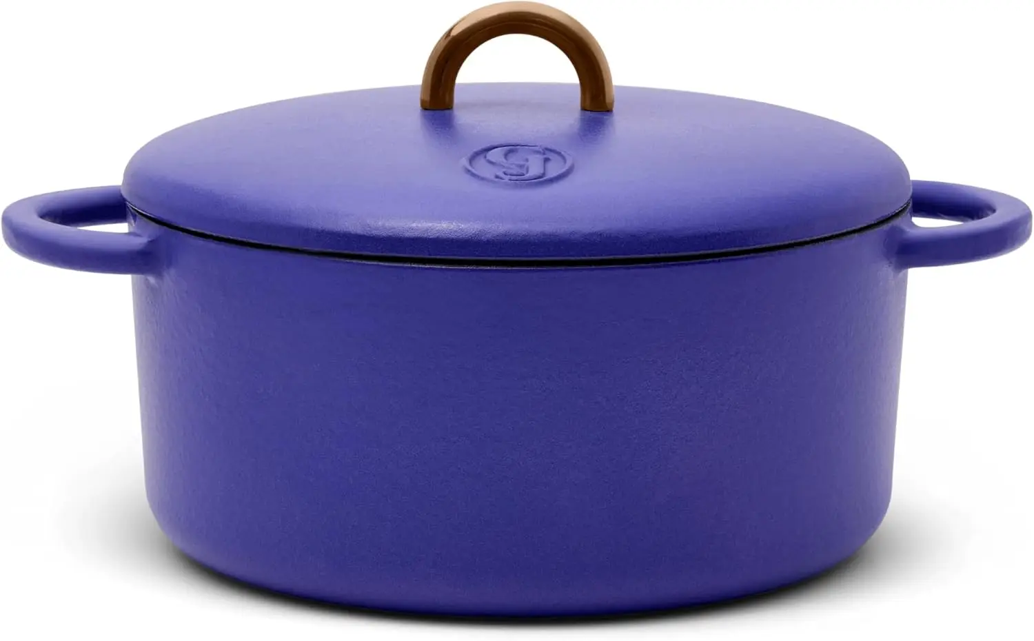 

Dutch Baby Dutch Oven with Lid (Blueberry, 3.5-Quart) | Enameled Cast Iron, Round Shape | Safe for Stovetops & Ovens up to 500°F