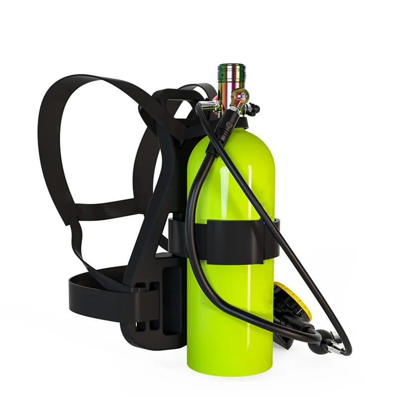 Equipamento de tanque de mergulho para esportes aquáticos, capacidade de 25 a 45 minutos em estoque, pacote de 2,3l, mini cilindro de mergulho