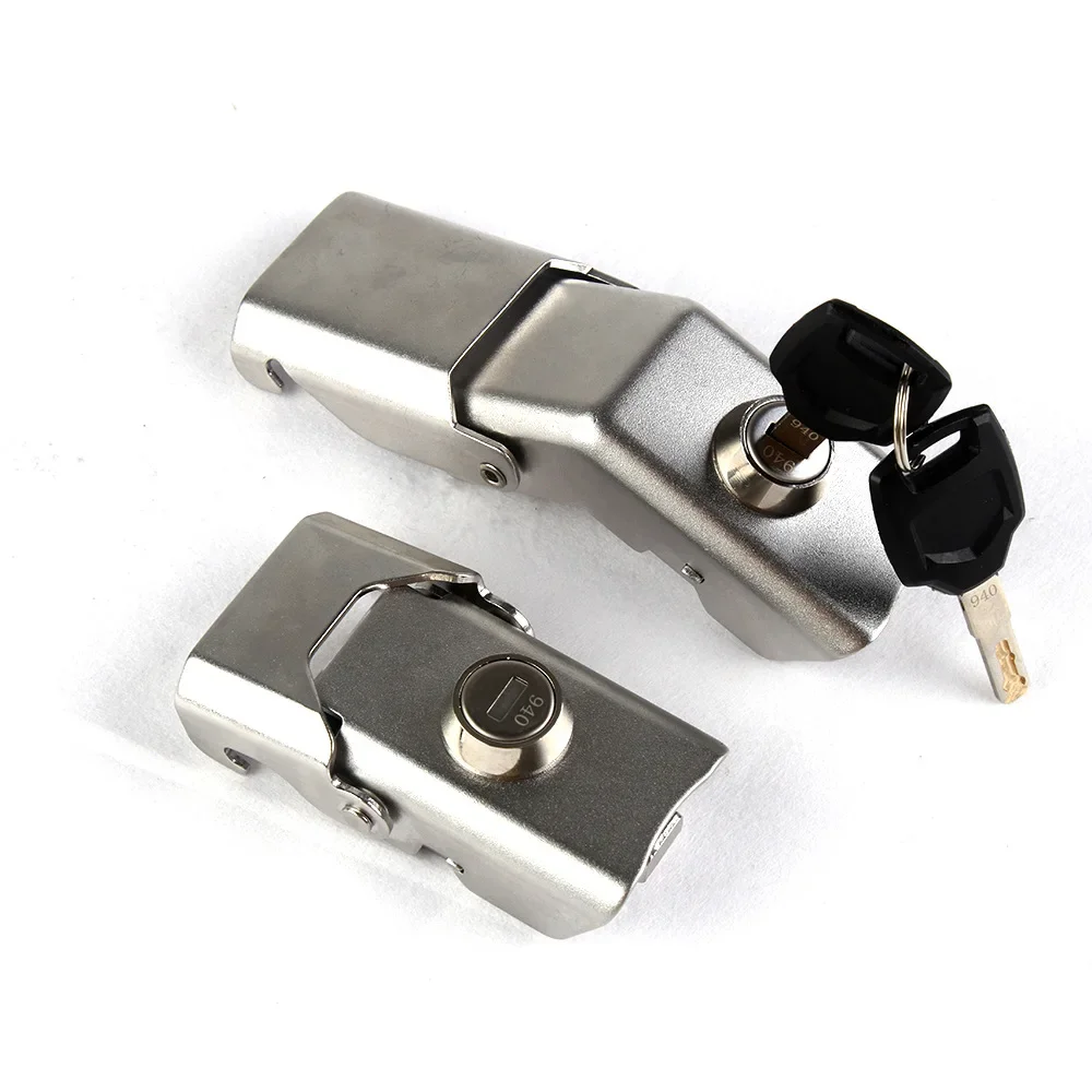 Motorcycle Modified Aluminum Alloy Tail Box Accessories Upper and Lower Locks Lock Core Tail Box Supporting Locks