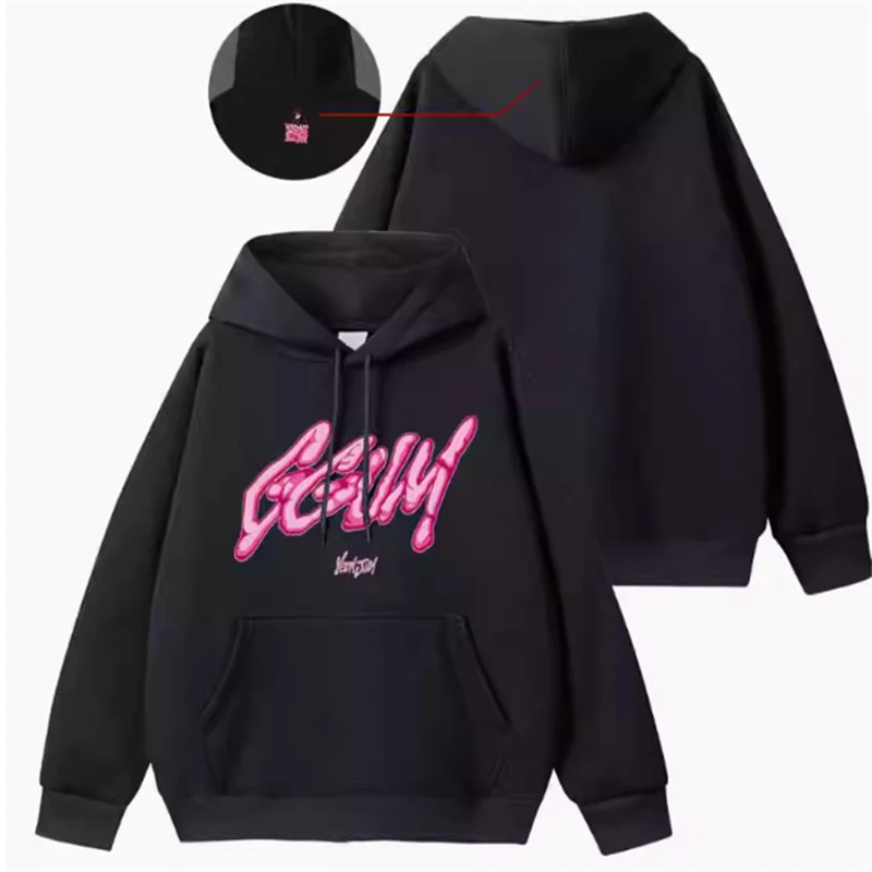 KPOP YEONJUN Solo Album GGUM Cotton Hoodie Fashion Letter Printed Pullover Unisex Hoodie Casual Hooded Sweatshirt Fans Gift