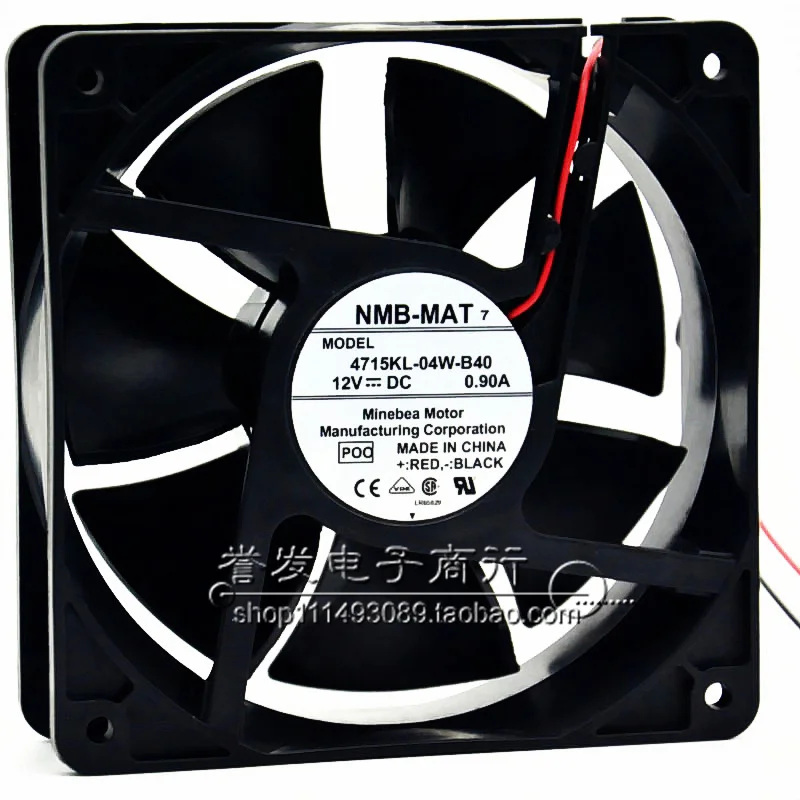 جديد الأصلي 4715KL-04W-B40 12V 0.90A 12038 120x120x38 مللي متر مروحة التبريد المبرد