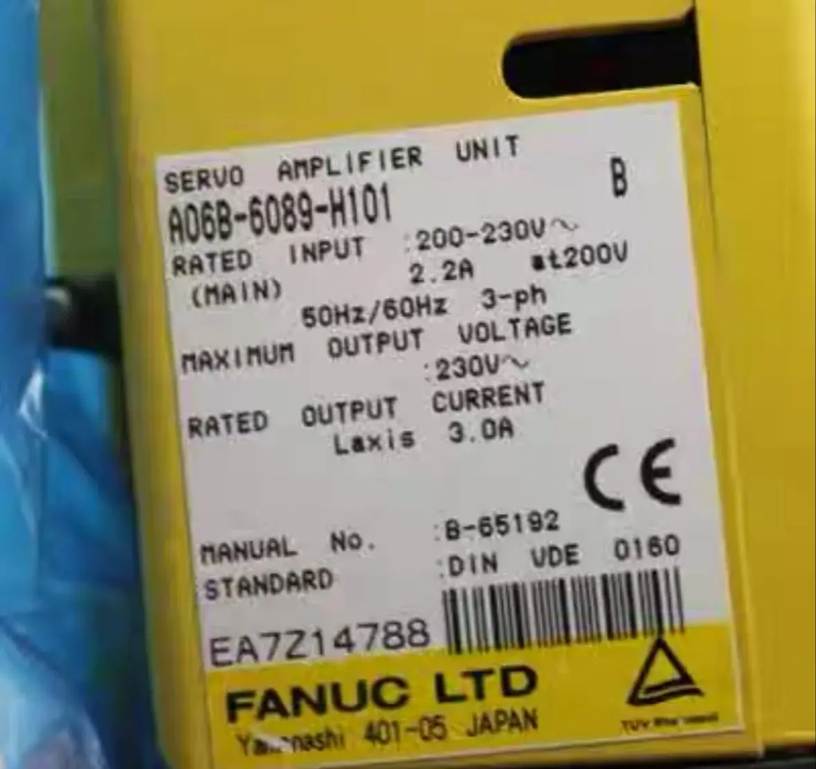 

A06B-6089-H101 New Fanuc Servo Driver IN STOCK Fast ship