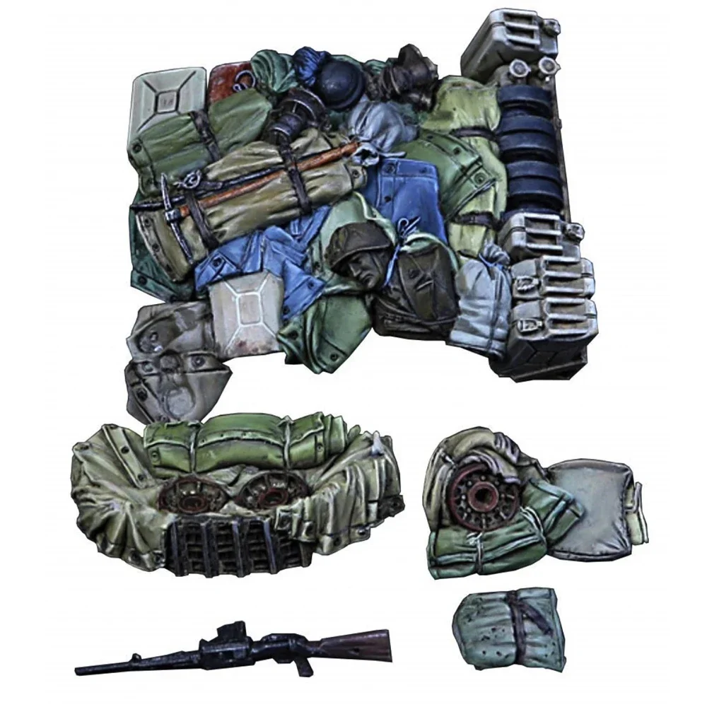 معدات الدبابات 1/35، الملحقات التكميلية، جندي نموذج الراتنج، المواضيع العسكرية، مجموعة غير مجمعة وغير مطلية