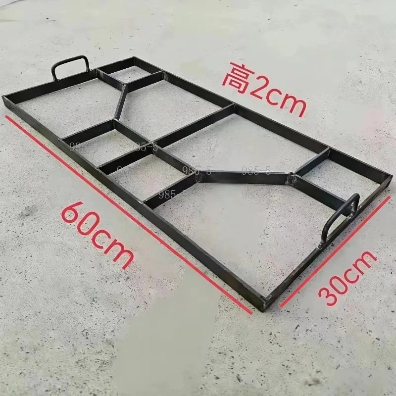 Anti-slip Steel Concrete Pavement Indentation Mold, For Courtyard Aisle, Garden Corridor Cement Embossed Floor