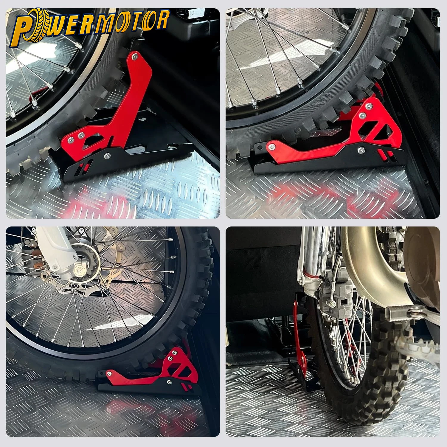 

8-21" Front Wheel Fixed Trailer Frame For Motorcycle Motocross E-bike Dirt Pit Bike Trailer Rack Parking Rack With Wheel Chock