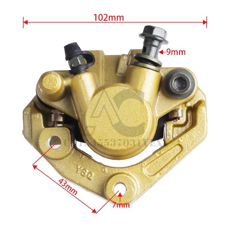 Motorcycle Front Brake Caliper Assy For YAMAHA YBR125 YBR YB 125 With Brake Pads And Bracket 2002-2007 2008 2009 2011 2012 2014