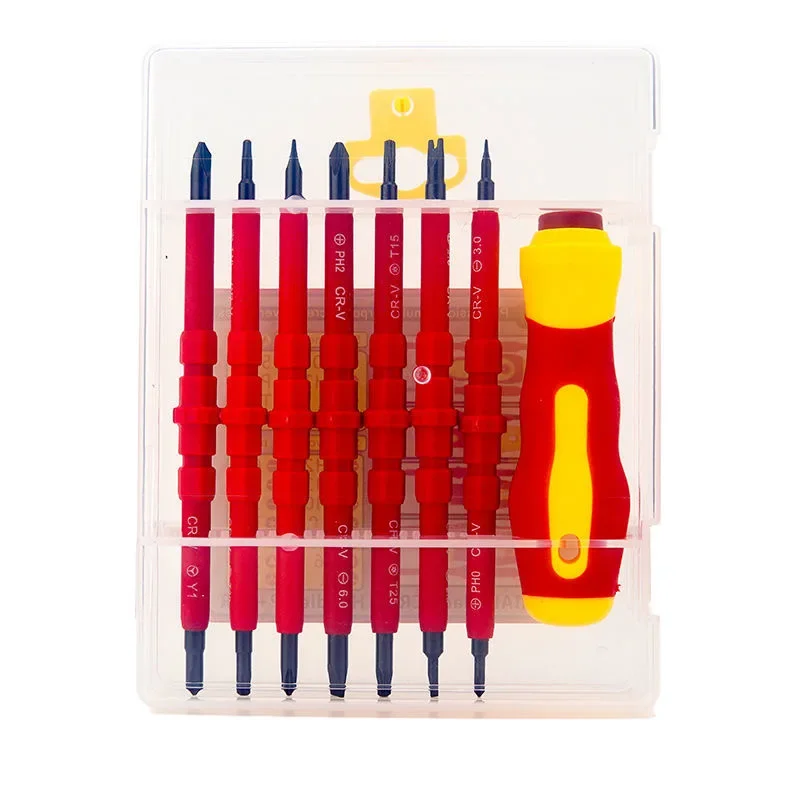 Insulated Screwdriver Slotted 1000V Tools VDE Set With Tester Hand 13/Pcs Phillips Electricians Driver Screw Kit Bits Pen