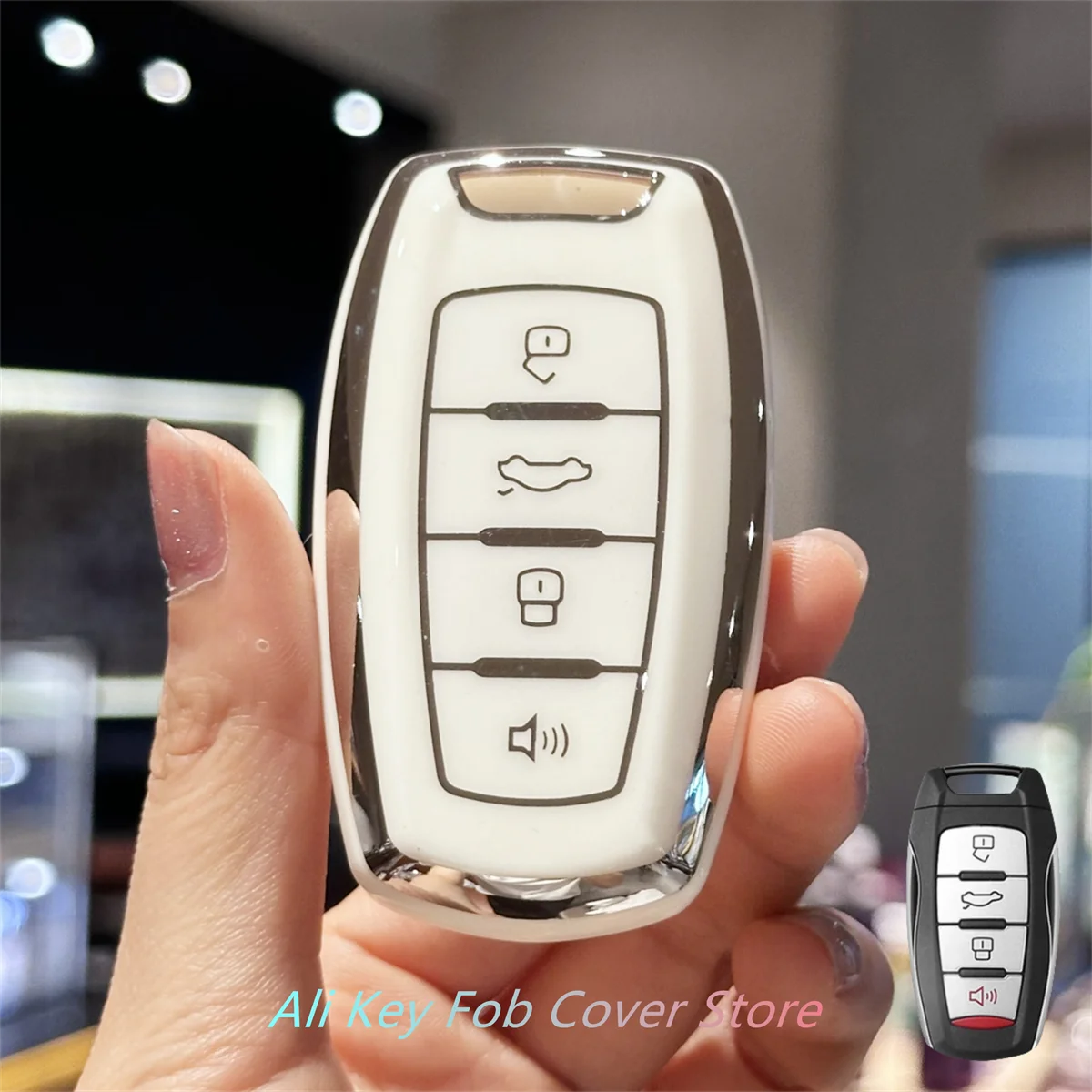 Car Remote Key Case Cover Shell For Great Wall Haval Hover H1 H4 H6 H7 H9 F5 F7 H2S GMW Coupe Protected Keyless Fob Car Keychain