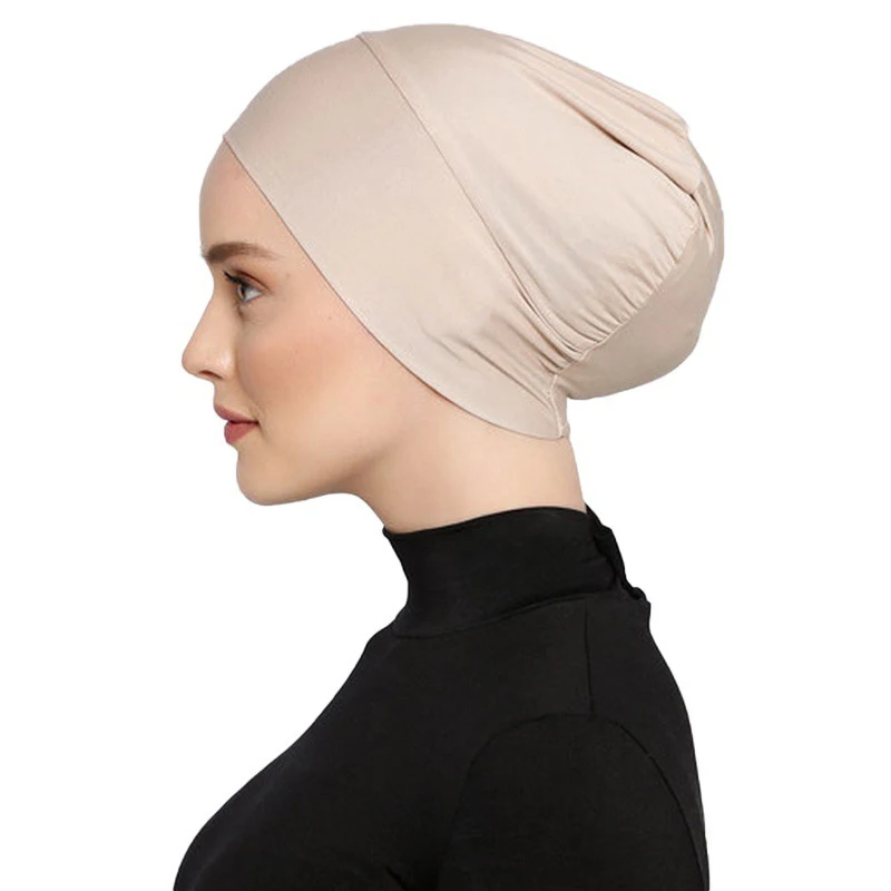 

Fashionable Modal Hijab Muslim Wrap Abayas Hijabs For Woman Girls Abayas Jersey Turbans Instant Head Wrap Women Elastic Cap