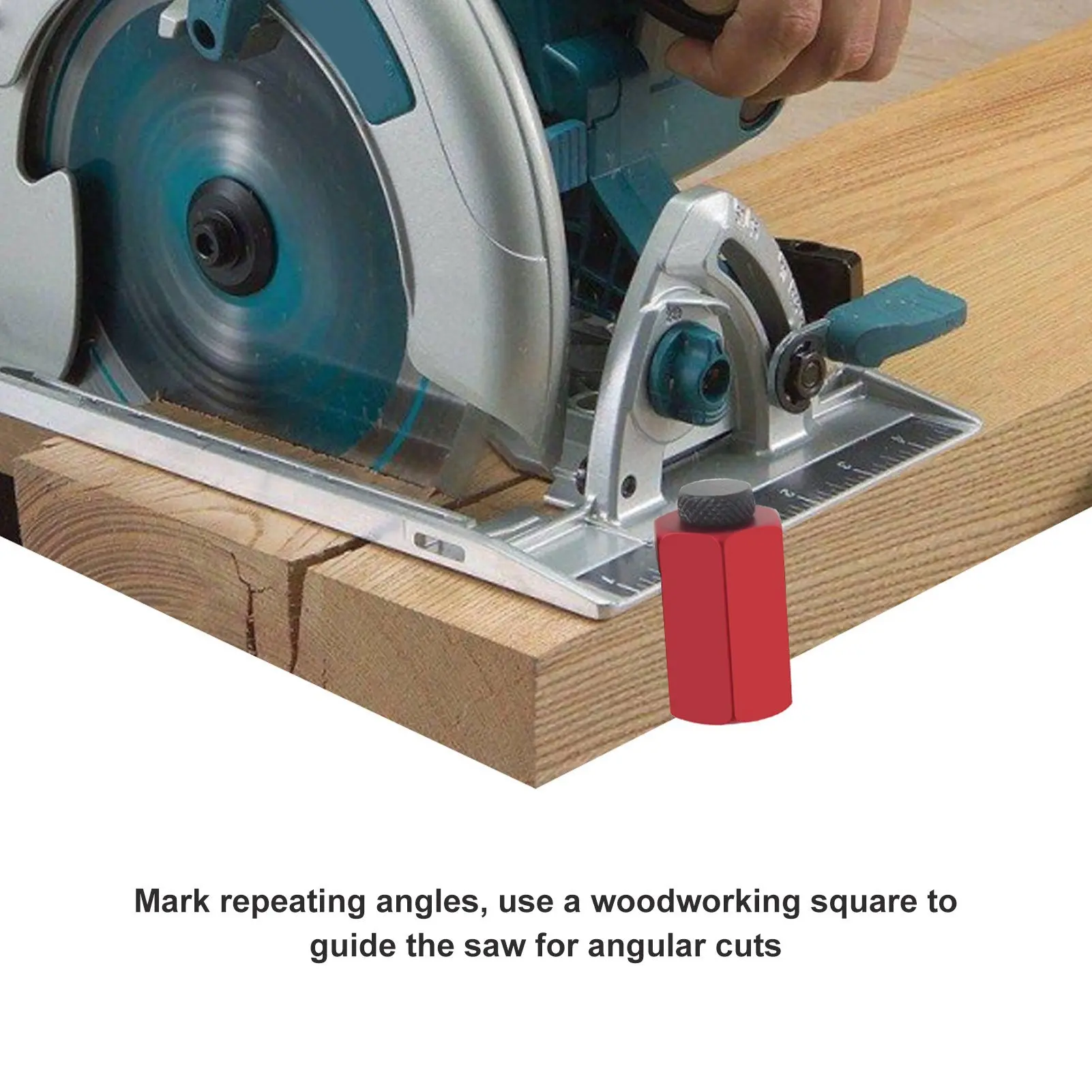 Stair Gauge Aluminum Alloy Hex Flat Framing Jig with Thumb Screw for Stair Layout Woodworking