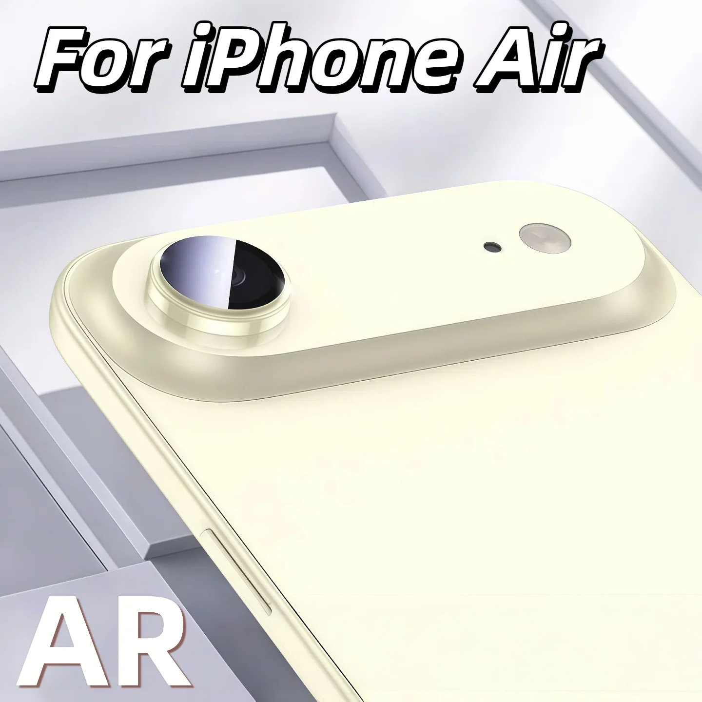 All-in-One Vollschutz-Objektivschutz für iPhone 17 Air, Mattierte Metall-Kameraschutzabdeckung für die Rückkamera des iPhone Air