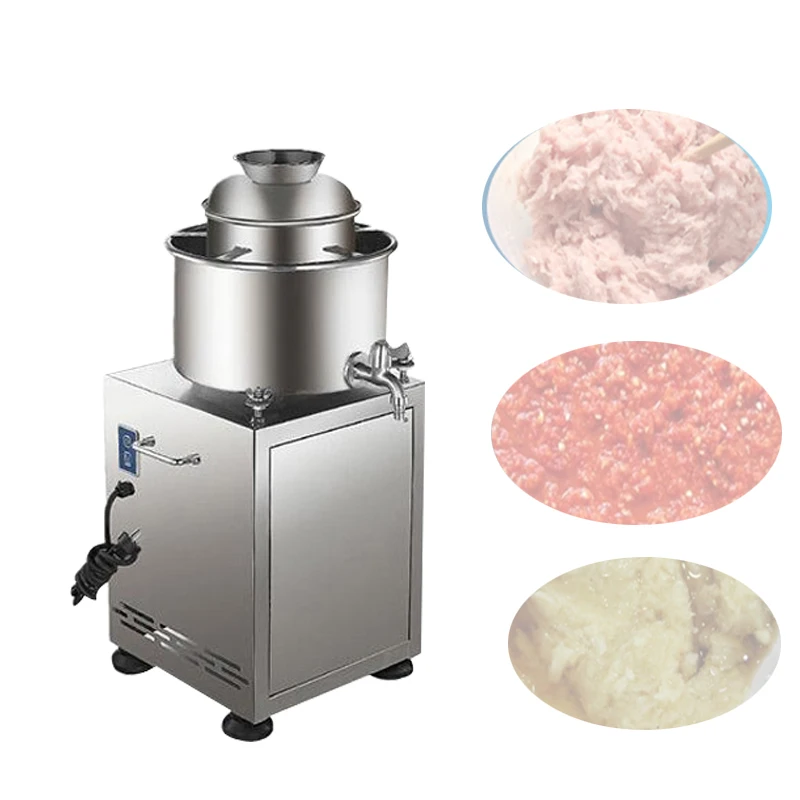 Commercial Meat Slurry Machine For Ham Sausage Meat Balls Beef Fish Lean Meat Balls Durian Paste Taro Puree Mixing Grinder