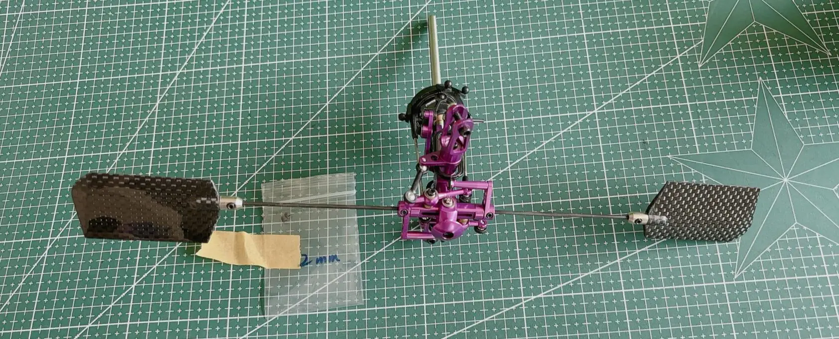 Esky EK5-0208 حزام دوار معدني CP الألومنيوم الدوار رئيس قضيب ترقية مجموعة E013/E014 هليكوبتر cpx KING 2 الملك 3 مع الكربون flybar #2