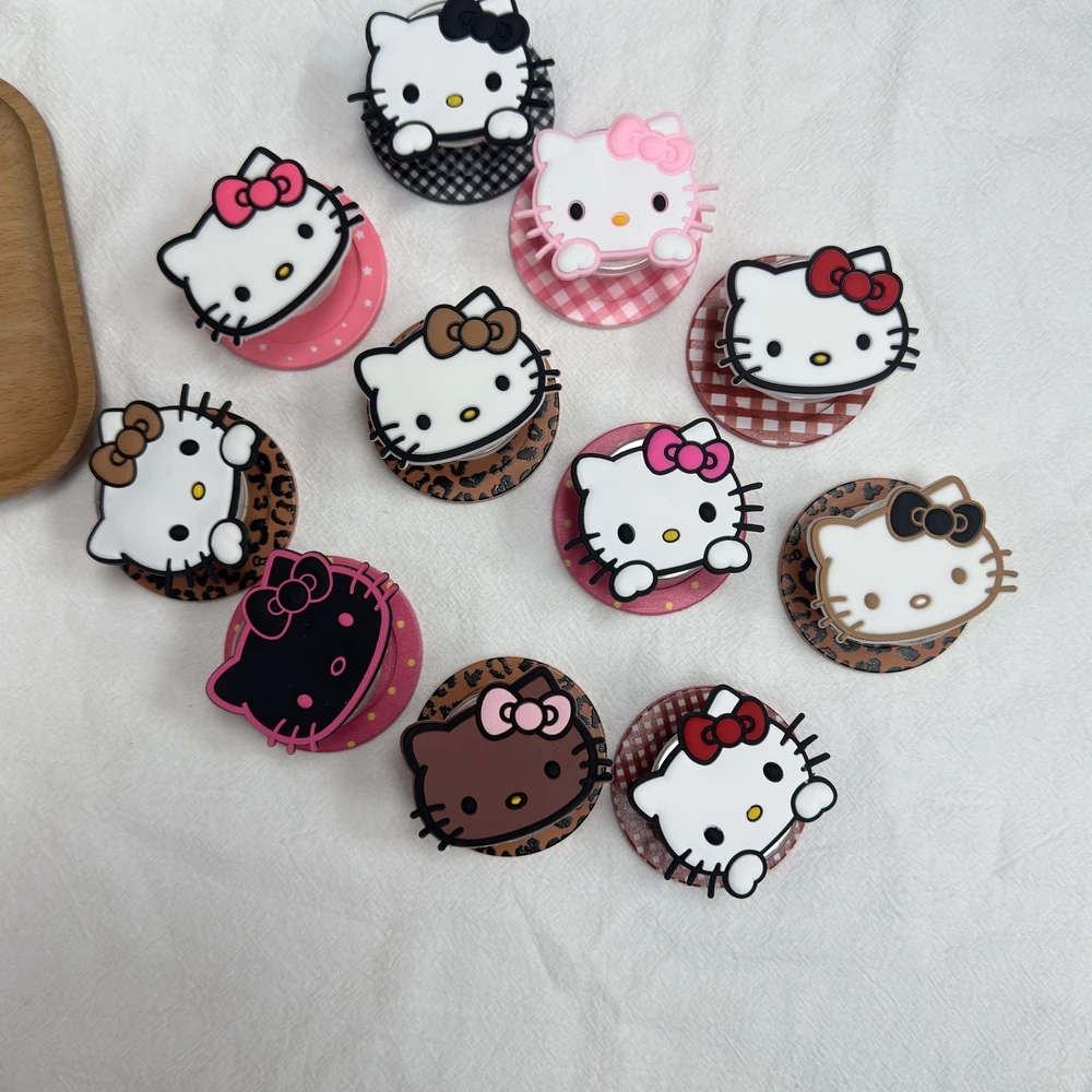 

Магнитный держатель-подставка Griptok для телефона с поддержкой MagSafe, Sanrio Hello Kitty, для iPhone и Samsung, складной, с беспроводной зарядкой