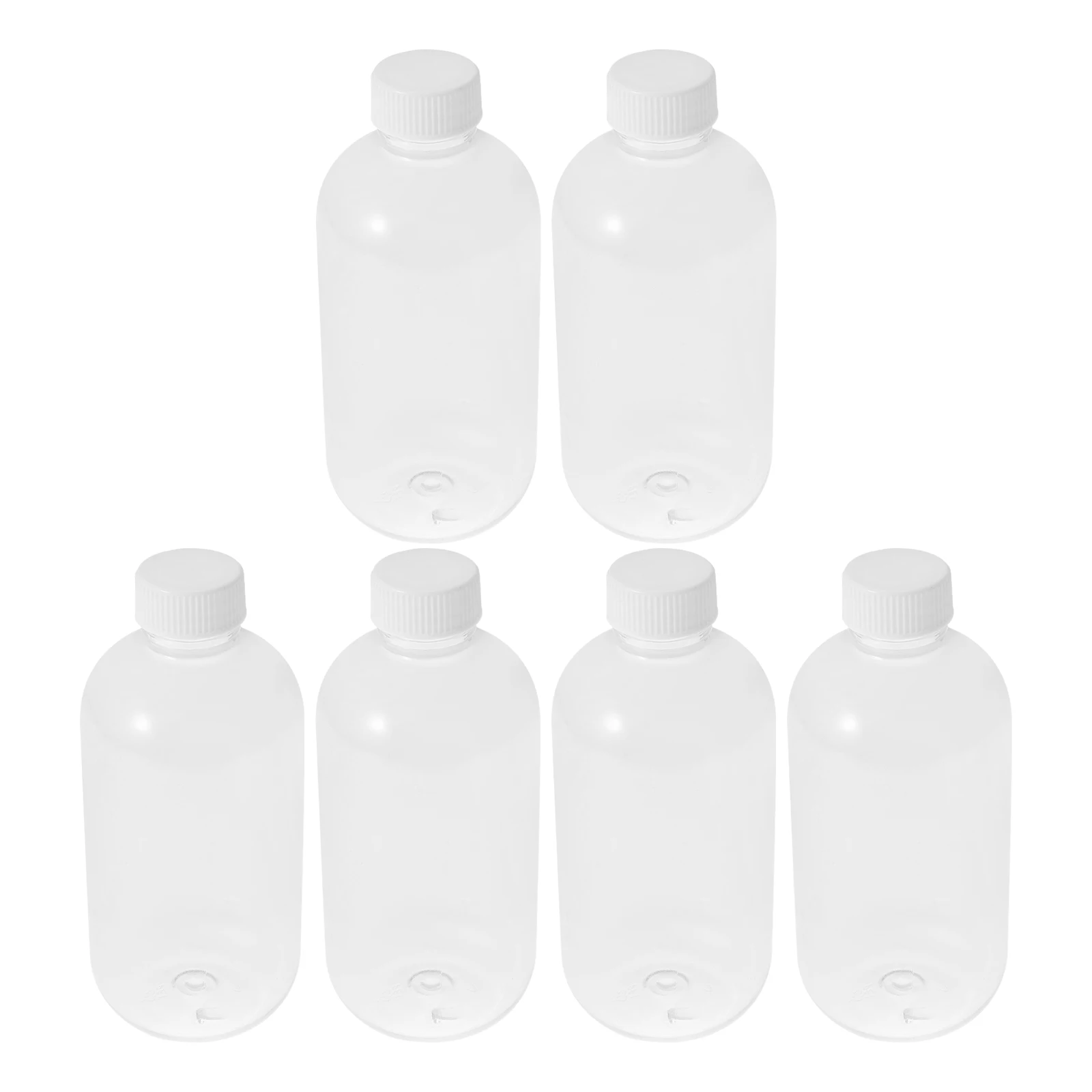 6 Pcs Reloading Bottle Plastic Empty Bottles Portable Circle Shape for Storage Water