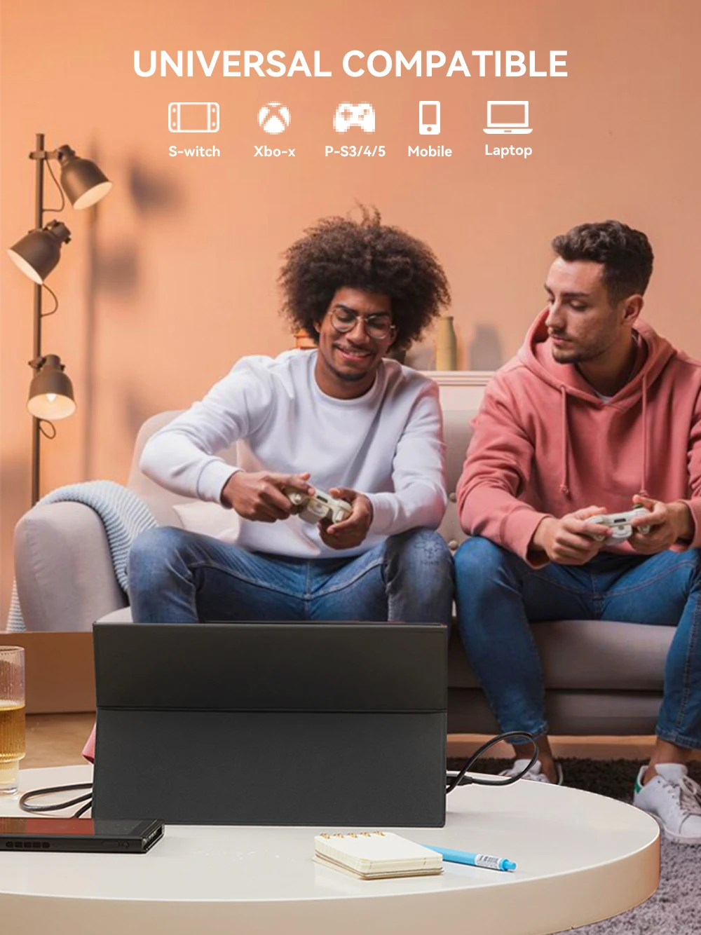 Custom Design 21.5 Inch 1080p Hd Screen Smart Display Portable 75hz Gaming Laptop Portable