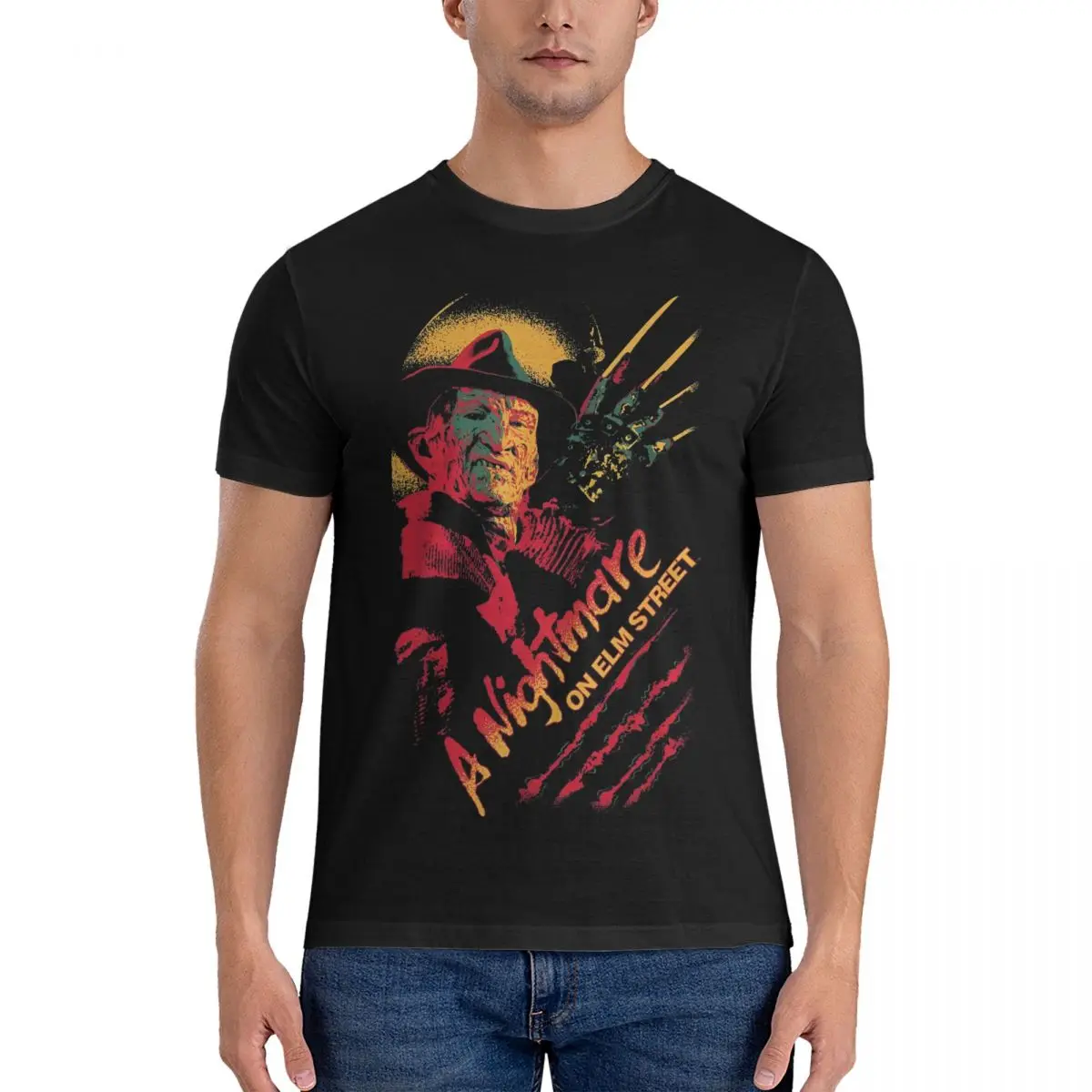 Men Women Elm Street Nightmare Claws T Shirt  F-Freddy K-Kruger 100% Cotton Clothes Awesome Short Sleeve Tees Gift Idea T-Shirt