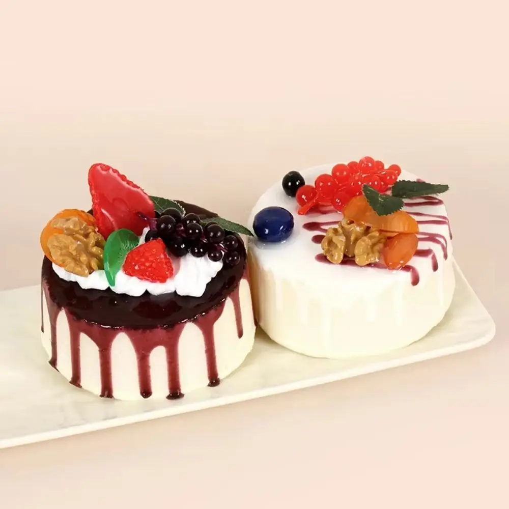 Vent Slow Rebound Birthday Cake Squishy Slow Rising Super Soft Birthday Cake Squeeze Assorted Colors Cute Slow Rising Office