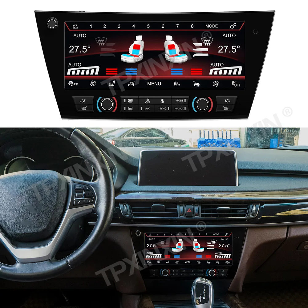 Car Air Conditioning For BMW X5 F15 X6 F16 2014~2018 Upgrade Voice Control LCD Touch Climate Control Screen Temperature Display