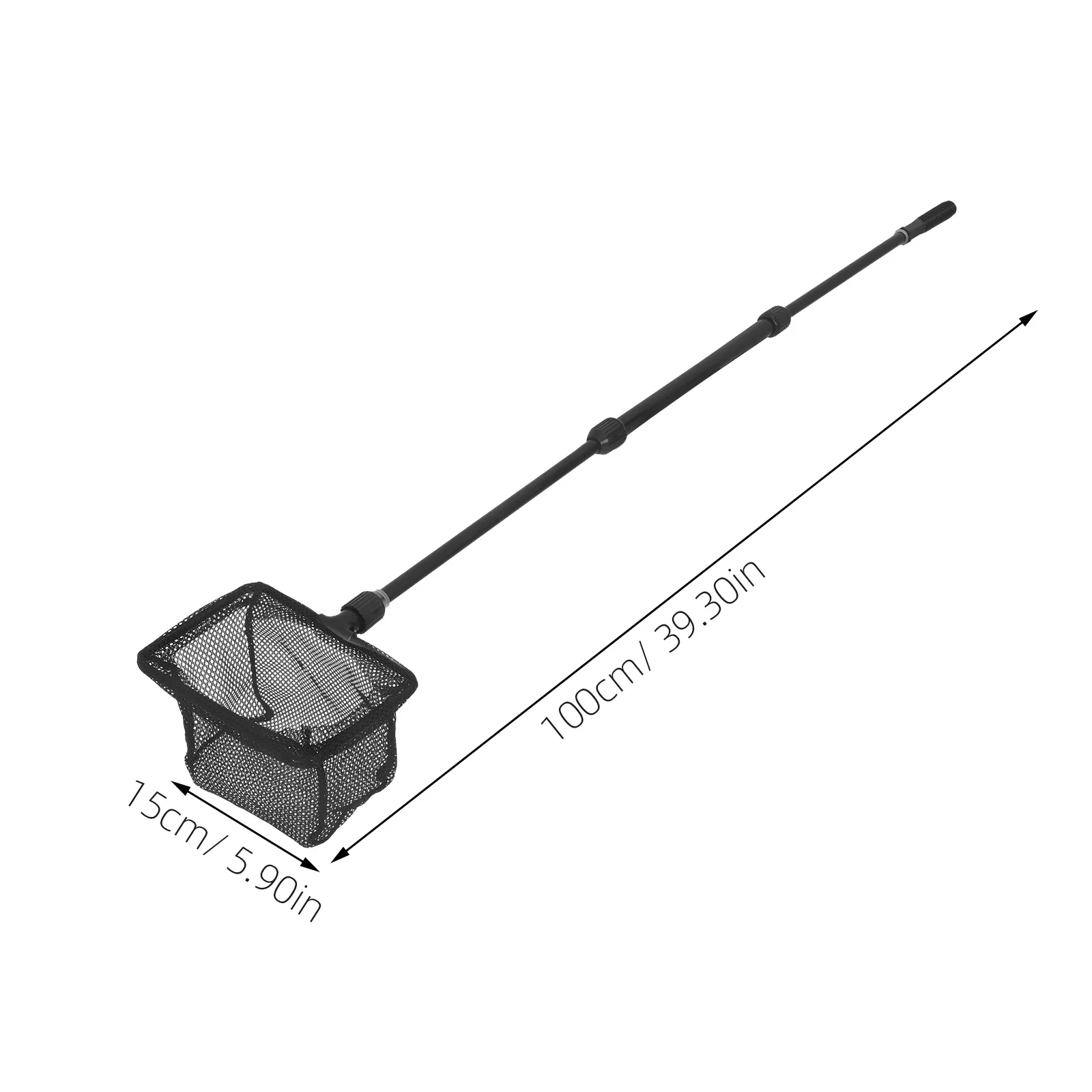 تلسكوبي الصيد شبكة أرضية غير ماصة المغلفة غرامة شبكة Skidresistant ABS العروة تصميم مريح المياه المالحة المياه العذبة S