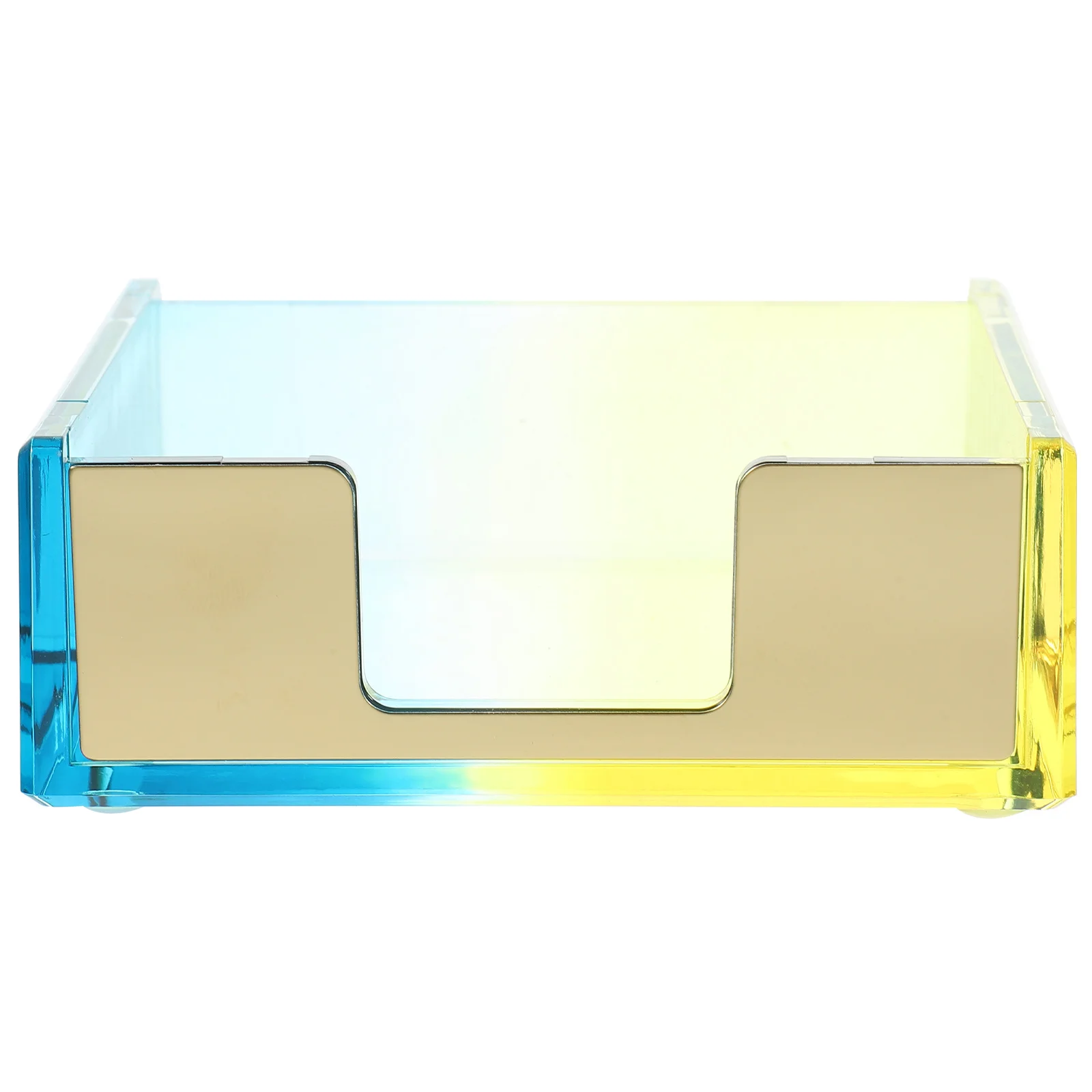 مذكرة المفكرة حامل الاكريليك المفكرة الحاويات مكتب سطح المكتب المنظم صندوق مشبك ورق تخزين التخزين المنظم صندوق #1