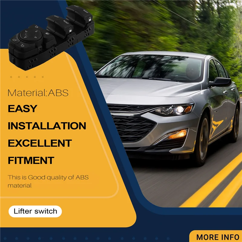 

A20K-Car Window Glass Lifter Switch Front Left For Malibu XL Equinox Bolt EV 84587888 26217993