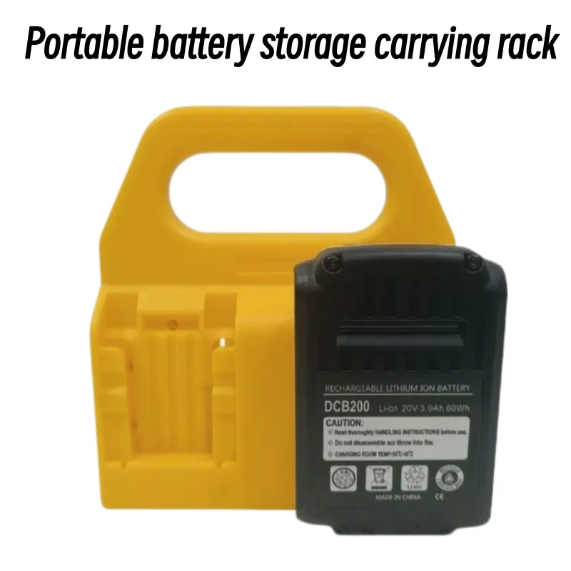 Portable Battery Holder Storage Rack for Dewalt 18V-60V Li-ion Batteries, Wall Mount Organizer for Workbench (DCB203/DCB205）