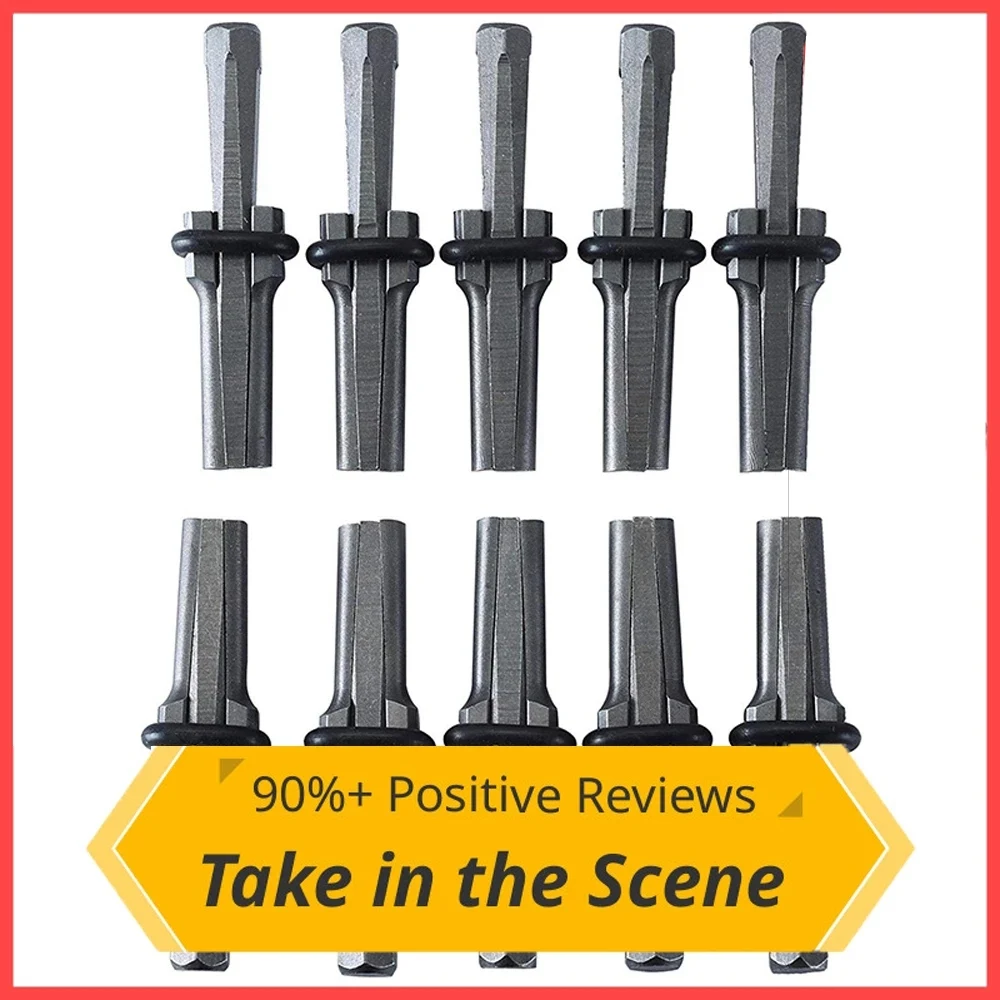

CHCH 10 Pcs 9/16Inch Plug Wedges Feather Shims Concrete Rock Stone Splitter Hand Tools Suitable For Splitting The Hard Stone
