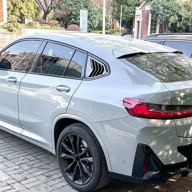 

Rear Windows Triangle Cover Triangle Louver Cover Sticker For BMW X4 G02 2018+ 1 Pair Carbon Fiber