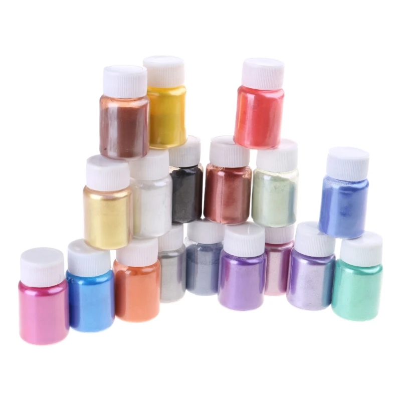 18 Colors Mica Powder Epoxy Resin Colorant Dye Pearl Pigment Natural Mica Powder