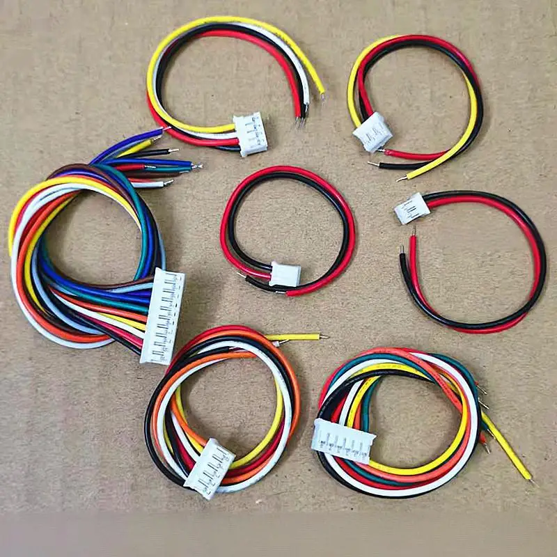 10PCS PH2.0 Filo elettronico PH Colorato Terminale di collegamento Filo 2/3/4/5/8P12P Single-end/Double-end Cavo di conduttore in rame puro