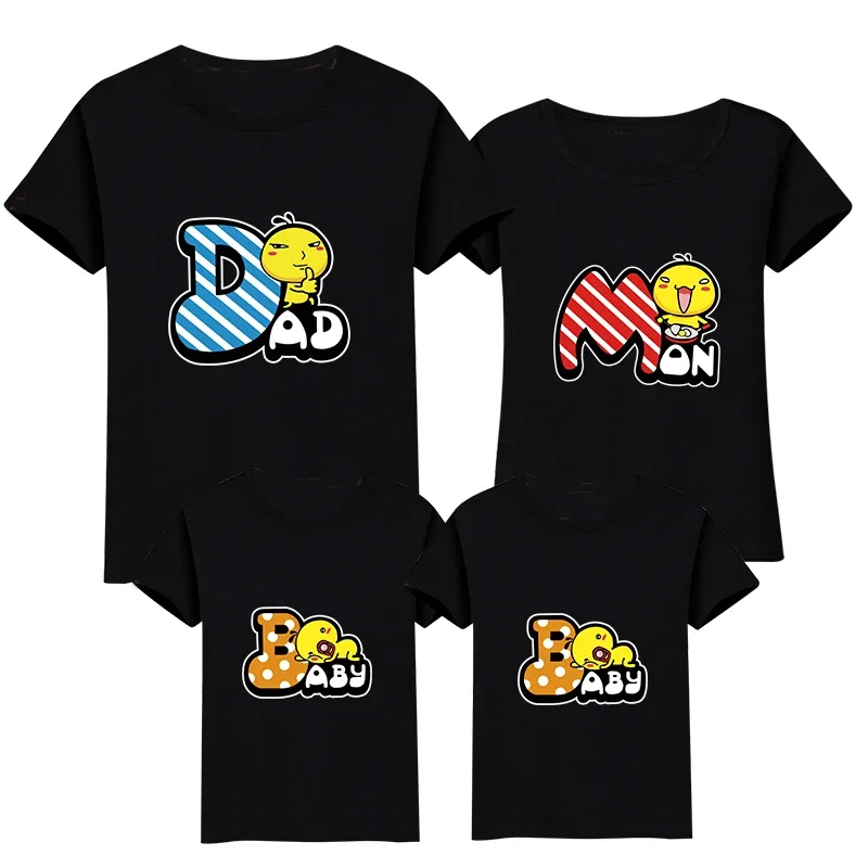 

Cotton Ant Family T Shirts Father Son Matching Top Tees Couple T Shirt Matching Outfits Mom Dad Baby Family Matching Set