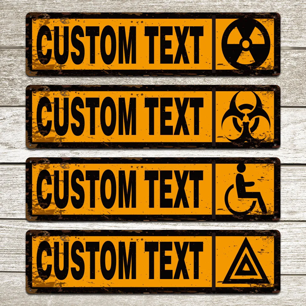 1 custom metal sign Matte matte texture treatment Support customization of text patterns and logos Ideal personalized room gift