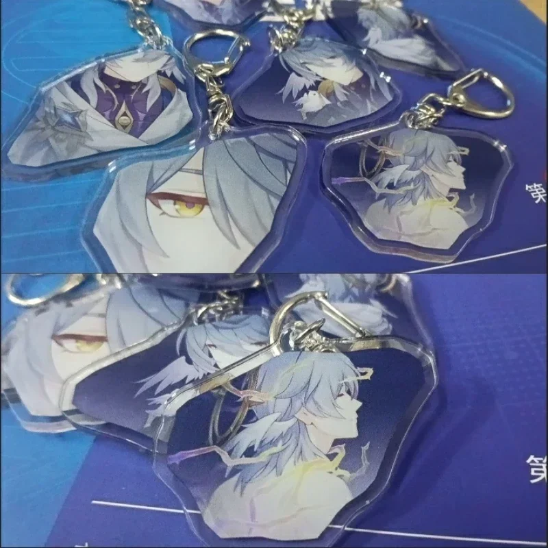 Honkai: Star Rail 1-6 Eidolons Keychain Sunday Acrylic Figure Keyring Anime Women for Accessories Bag Pendant Jewelry Fans Gifts