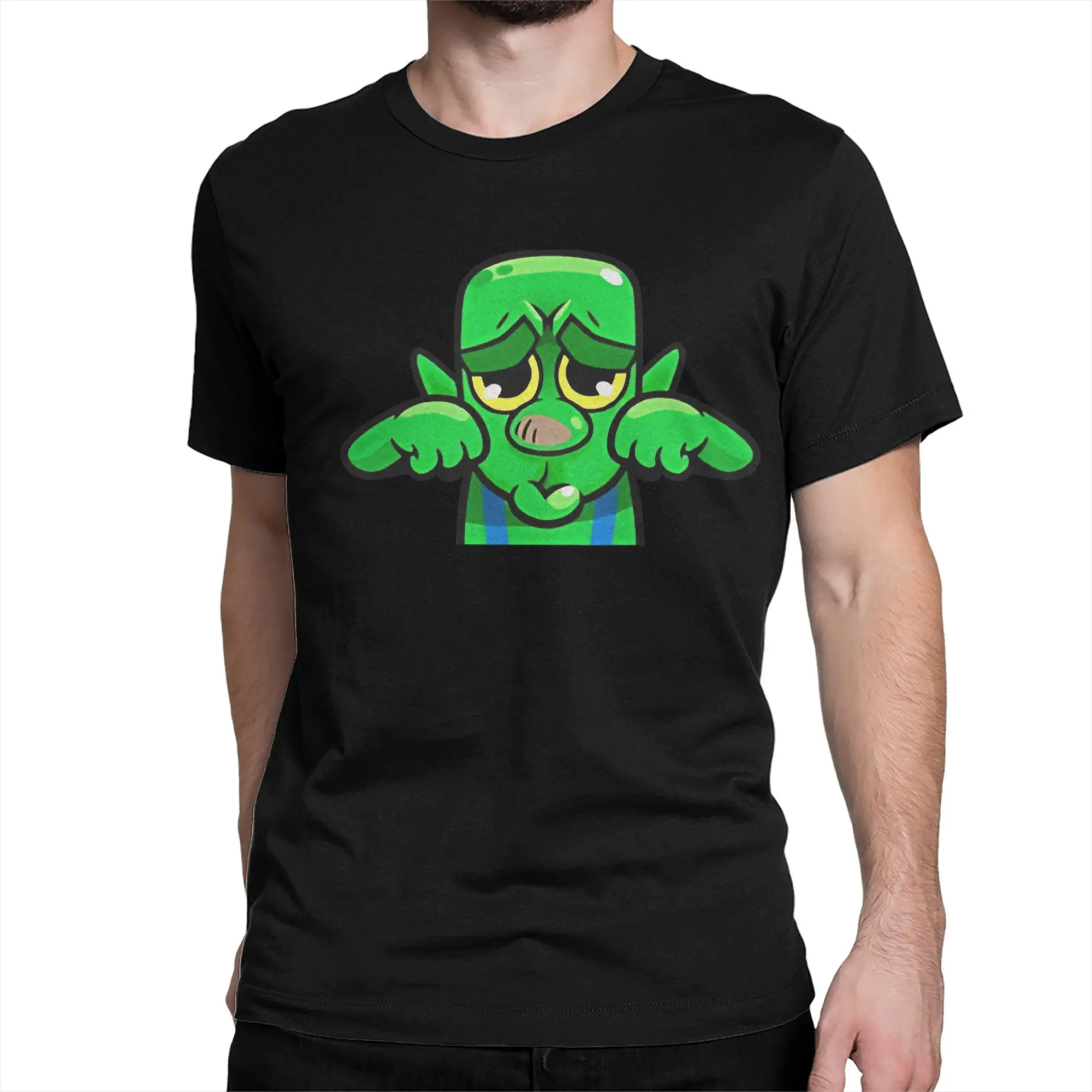 Goblin MiMiMi Emote Clashh Game Royaled T Shirt Men Women's Pure Cotton Novelty T-Shirts Crewneck  Tees Short Sleeve Clothing