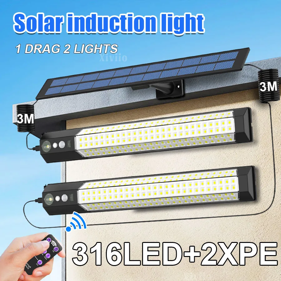 

316LED солнечный свет уличный датчик движения настенные светильники водонепроницаемые солнечные батареи безопасности с дистанционным управлением для сада и двора