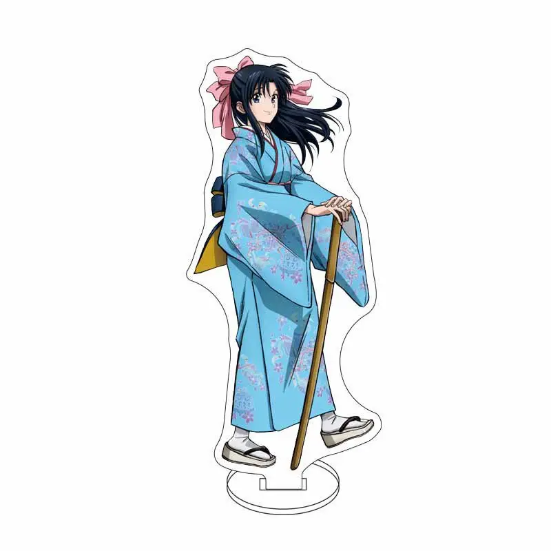 16CM Acrylic Figure Stand Anime Rurouni Kenshin Himura Kenshin Kamiya Kaoru Tomoe Yukishiro SagaraSanosuke Cos Ornaments Gifts - view 4