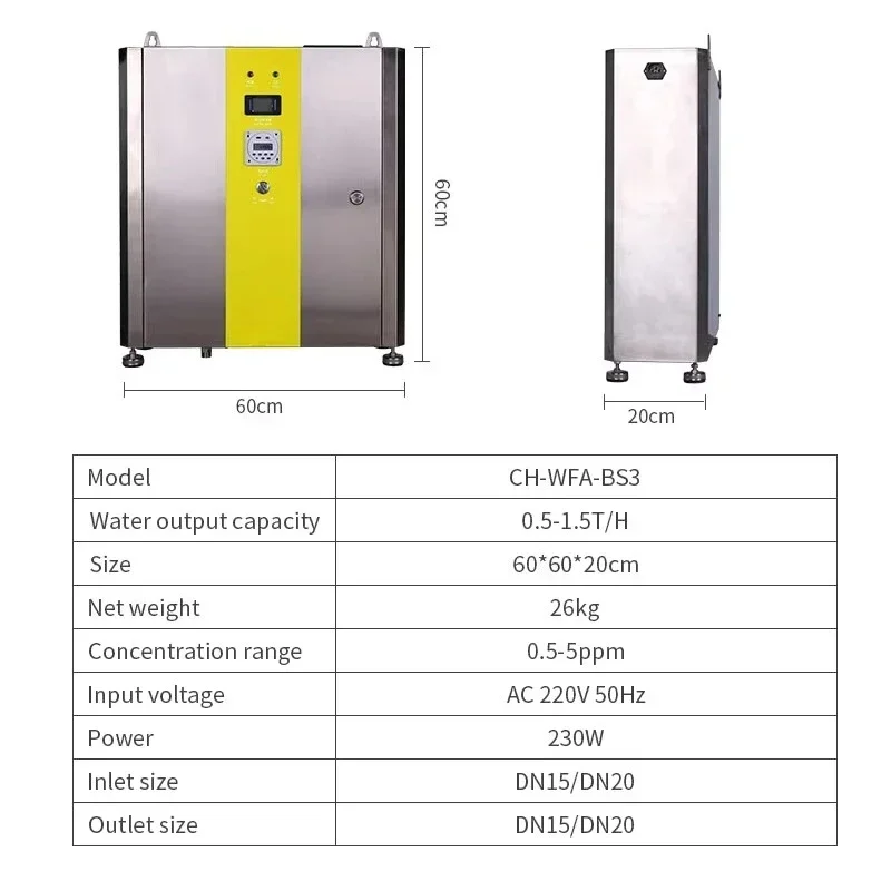 Machine for Washing Food Fruits Vegetables and MeatOzone Generator 220V Placa Ozone s - view 4